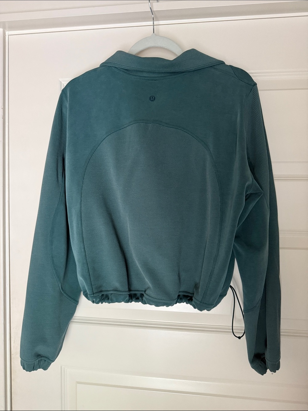 NEVER WORN LULULEMON Half-Zip Cozy Pullover Sweatshirt in Teal - Picture 3 of 4